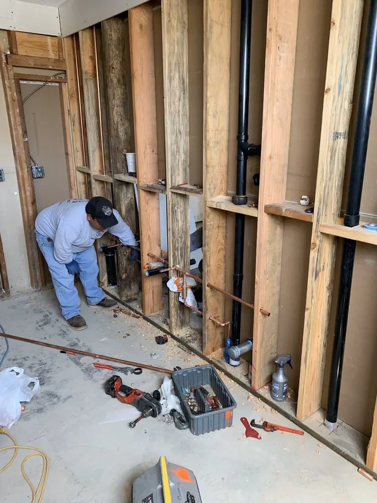 Commercial rough-in plumbing for Gas Line Repair in Barton